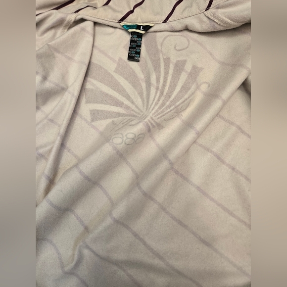 686 Smarty Cream and Maroon Striped Jacket. Size Large - Picture 11 of 14